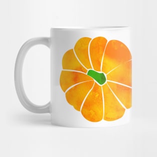 Watercolor Pumpkin Halloween Top View Mug